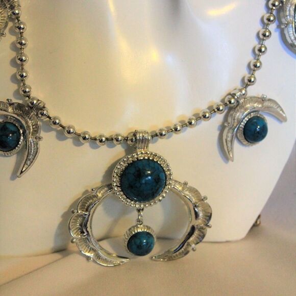 G Herman's HMS  Turquoise Style Necklace - Picture 2 of 7